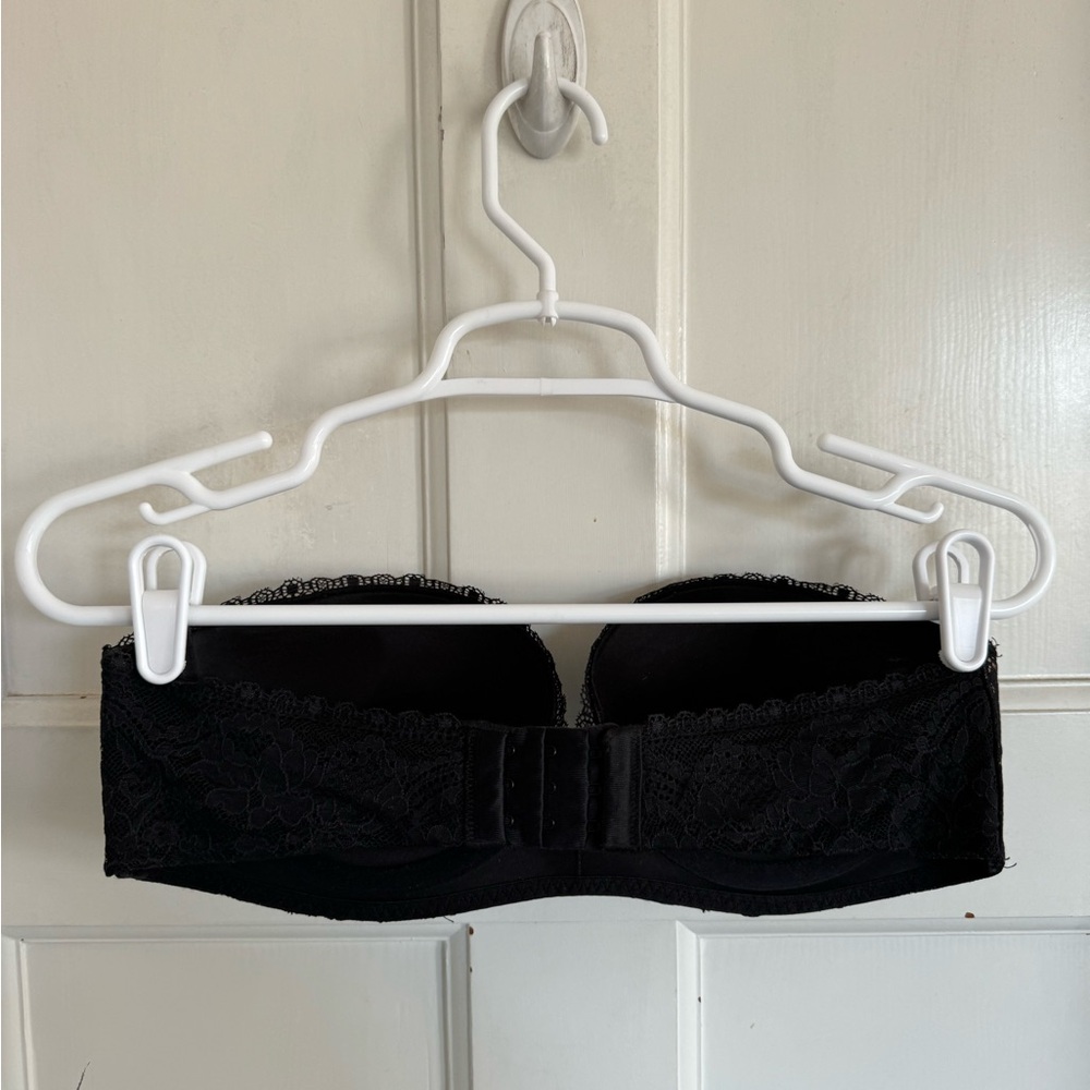 Victoria’s Secret black lace padded strapless bra size 34C - Picture 4 of 6